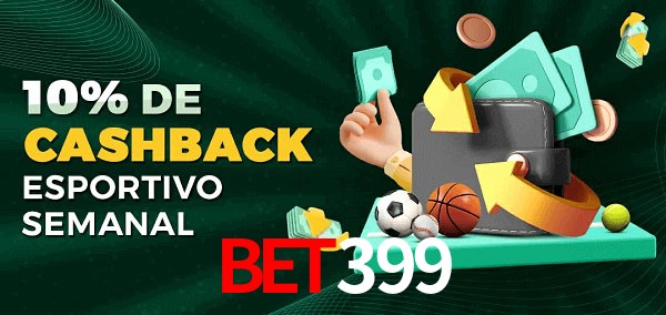 10% de bônus de cashback na bet399
